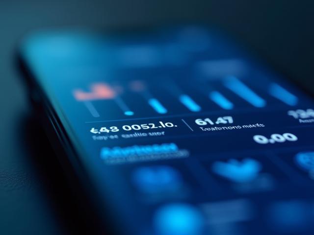 Interfaz de usuario de aplicación fintech moderna